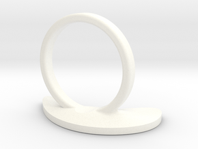 Ameba Ring D16.5 in White Processed Versatile Plastic