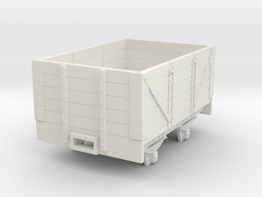 5.5n3 8ft 5 plank coal wagon in White Natural Versatile Plastic