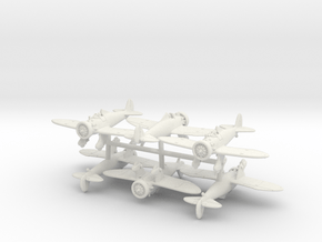 Boeing P-26A Peashooter (x6) in White Natural Versatile Plastic: 1:200