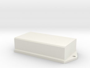 AAA PCB Battery Case in White Natural Versatile Plastic