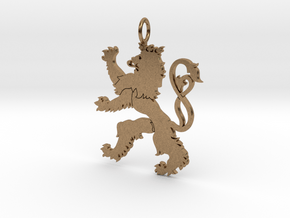 Roude Leiw Detailed pendant no frame in Natural Brass