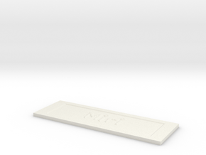 by kelecrea, engraved:         Miri  in White Natural Versatile Plastic