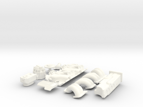 1/8 SBC TPI Intake System in White Processed Versatile Plastic
