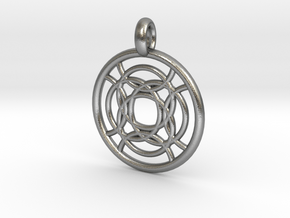 Taygete pendant in Natural Silver