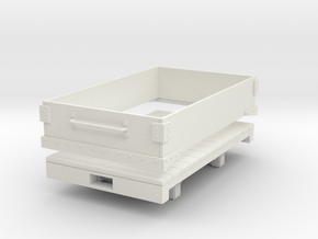 Gn15 flat with removable top  in White Natural Versatile Plastic