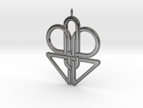 Knotted Pendant in Polished Silver