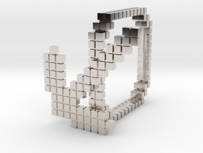 Minecraft pickaxe ring in Platinum