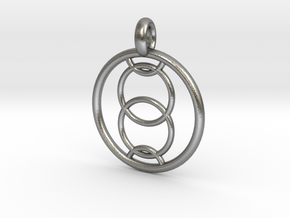 Orthosie pendant in Natural Silver