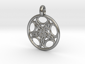 Euanthe pendant in Natural Silver