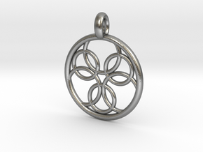 Pasithee pendant in Natural Silver
