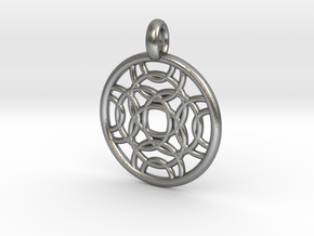 Erinome pendant in Natural Silver