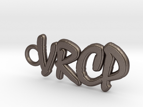 print vrcp logo in Polished Bronzed Silver Steel