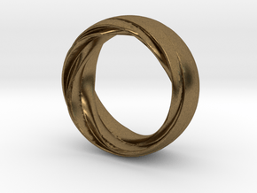 Twist Fit Ring - Size O in Natural Bronze