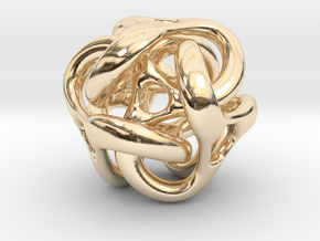 Trilio Hoz - 20mm in 14K Yellow Gold