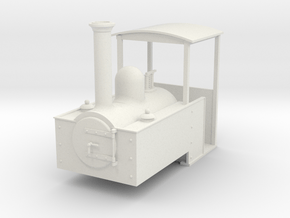 1:32 Decauville steam loco  in White Natural Versatile Plastic