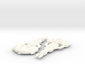 Cardassian Turon Class in White Processed Versatile Plastic