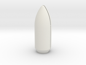 Falcon 9 Large Payload Fairing in White Natural Versatile Plastic: 1:144