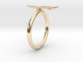 Leaf Ring in 14K Yellow Gold
