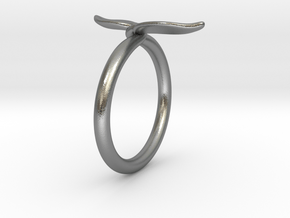 Leaf Ring in Natural Silver