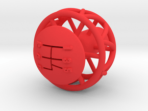 Ariel Atom 5 Speed knob for Ecotec - Helicoil in Red Processed Versatile Plastic