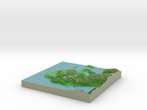 Terrafab generated model Fri Mar 28 2014 12:23:10  in Full Color Sandstone