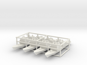 Ticonderoga class cruiser x4 (Axis & Allies) in White Natural Versatile Plastic