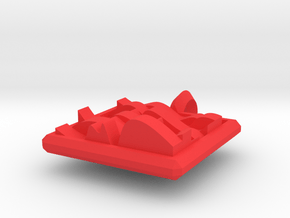 7 waves pendant in Red Processed Versatile Plastic