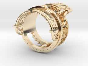 Steampower Ring V3 in 14K Yellow Gold