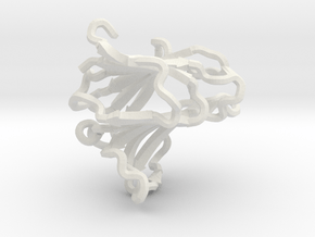  Galectin 8 N-terminal domain (pdb id: 4BMB) in White Natural Versatile Plastic