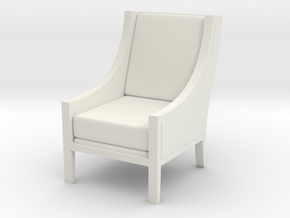 1:24 Scoop Chair in White Natural Versatile Plastic