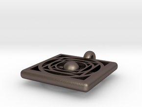 pendant opus 755 in Polished Bronzed Silver Steel