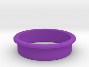 Pinball Start Button Dress Ring - Small Lip in Purple Processed Versatile Plastic