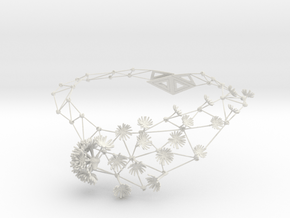 New Dandelion Necklaces in White Natural Versatile Plastic