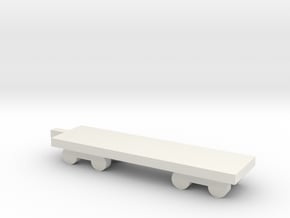 1/700 Flat Boxcar in White Natural Versatile Plastic