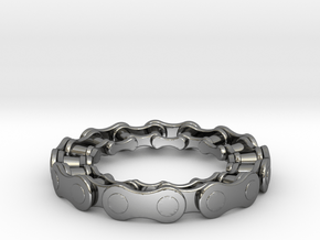 RS CHAIN RING SIZE 6 in Fine Detail Polished Silver