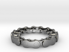RS CHAIN RING SIZE 7.5 in Fine Detail Polished Silver