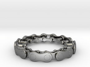 RS CHAIN RING SIZE 7 in Fine Detail Polished Silver