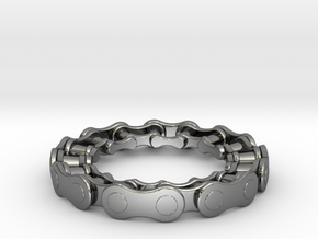 RS CHAIN RING SIZE 9 5 in Fine Detail Polished Silver