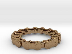 RS CHAIN RING SIZE 7 in Natural Brass