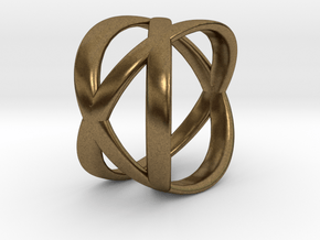Tre Ring in Natural Bronze