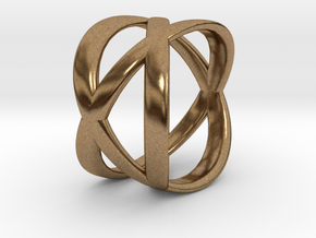 Tre Ring in Natural Brass