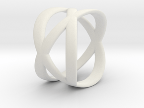 Tre Ring in White Natural Versatile Plastic