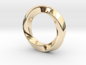 Pendant Ring Whirl in 14K Yellow Gold
