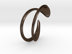 Adult Loop Bangle in Polished Bronze Steel