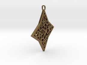 Ninja-shuriken3 in Natural Bronze