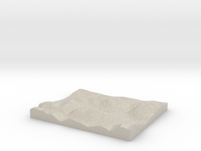 Model of Unknown Location in Natural Sandstone
