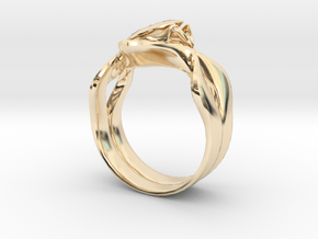 Lotus Ring in 14K Yellow Gold