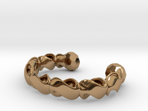 infinity chain bangle in Polished Brass