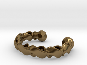 infinity chain bangle in Polished Bronze