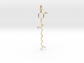 Red Hot Chili Pepper Molecule in 14K Yellow Gold
